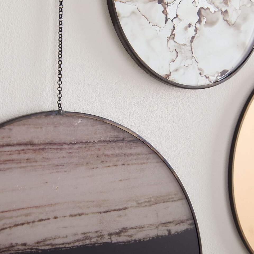 Gilded Pendant Wall Art (Set of 3) Antique Bronze West Elm Australia